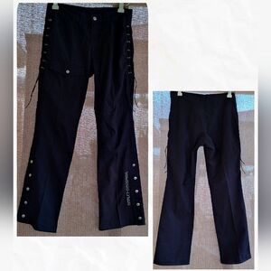 Harley-Davidson womens 12 black bootcut pants.